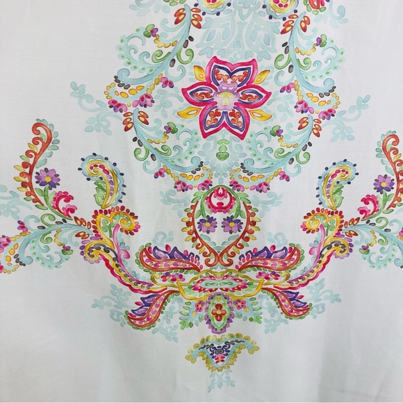 Ciebon Aloia soft tencel midi dress in pastel watercolor paisley print. XS - Picture 8 of 12